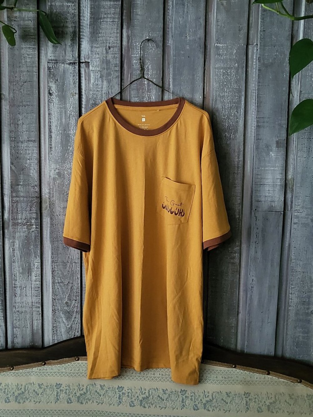 TAG Trend and Generic Mens Great Outdoors Pocket Ringer Tee Shirt Size XL